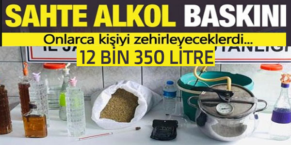 BİLECİK'TE SAHTE ALKOL BASKINI