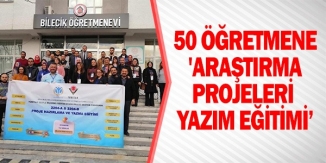 50 ÖĞRETMENE 'ARAŞTIRMA PROJELERİ YAZILIM EĞİTİMİ'