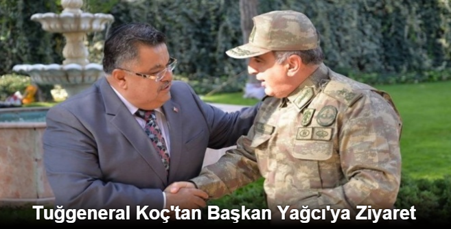 Tuğgeneral Koç'tan Başkan Yağcı'ya Ziyaret